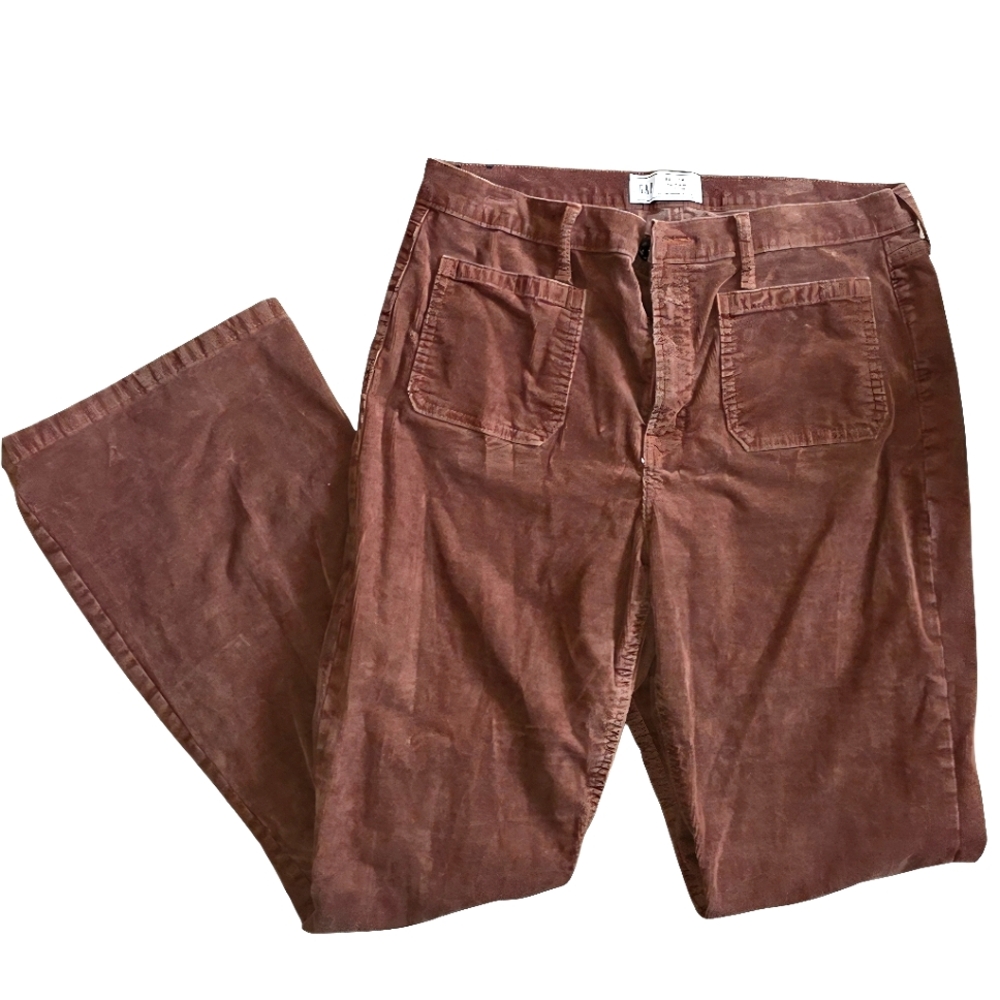 ❤️GAP Brown Corduroy 70s High Rise Pants☆
